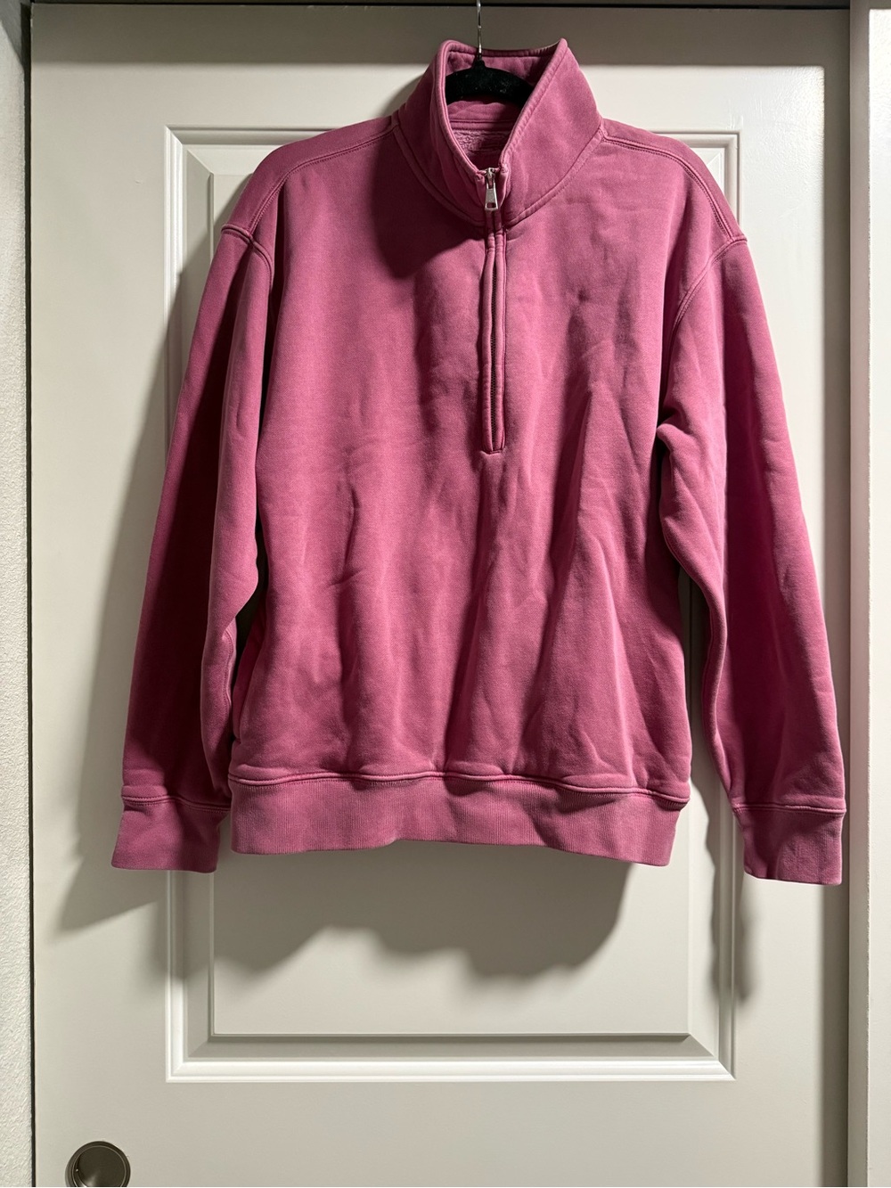 Abercrombie & Fitch Rose Pink Quarter-Zip Pullover
